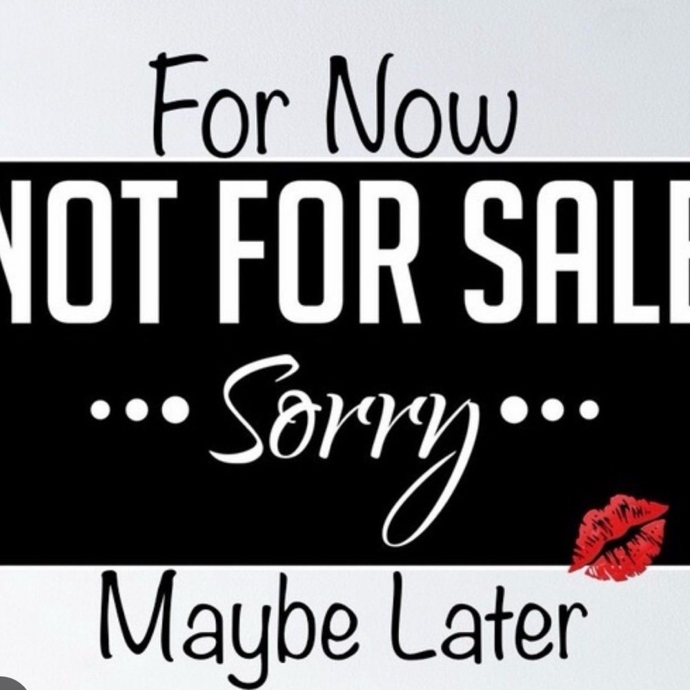 NOT FOR SALE